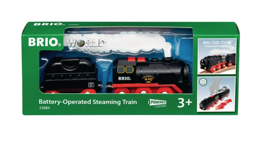 BRIO Bahn - 33884 Batterie-Dampflok mit Wassertank