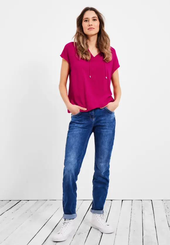 CECIL Bluse mit Tunikabändchen