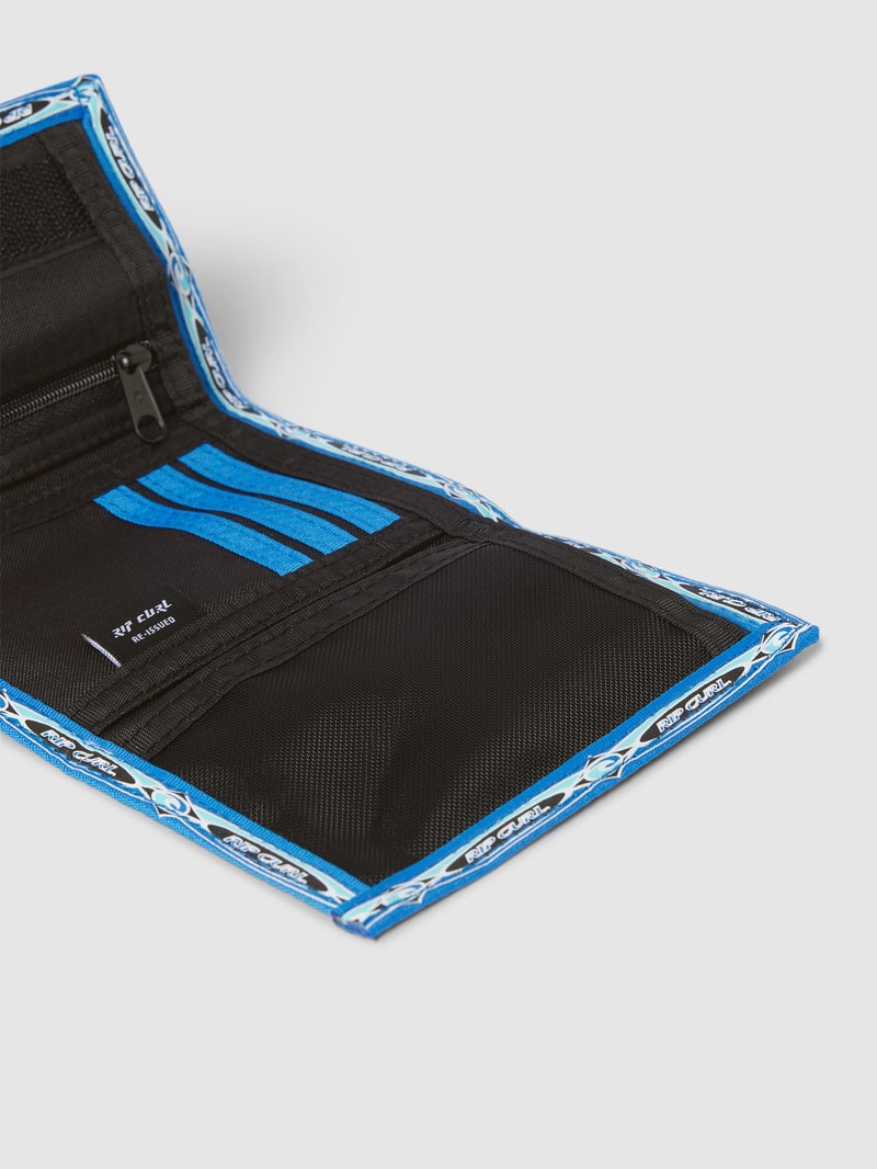 Portemonnaie mit Label-Stitching Modell 'SURF' in schwarz