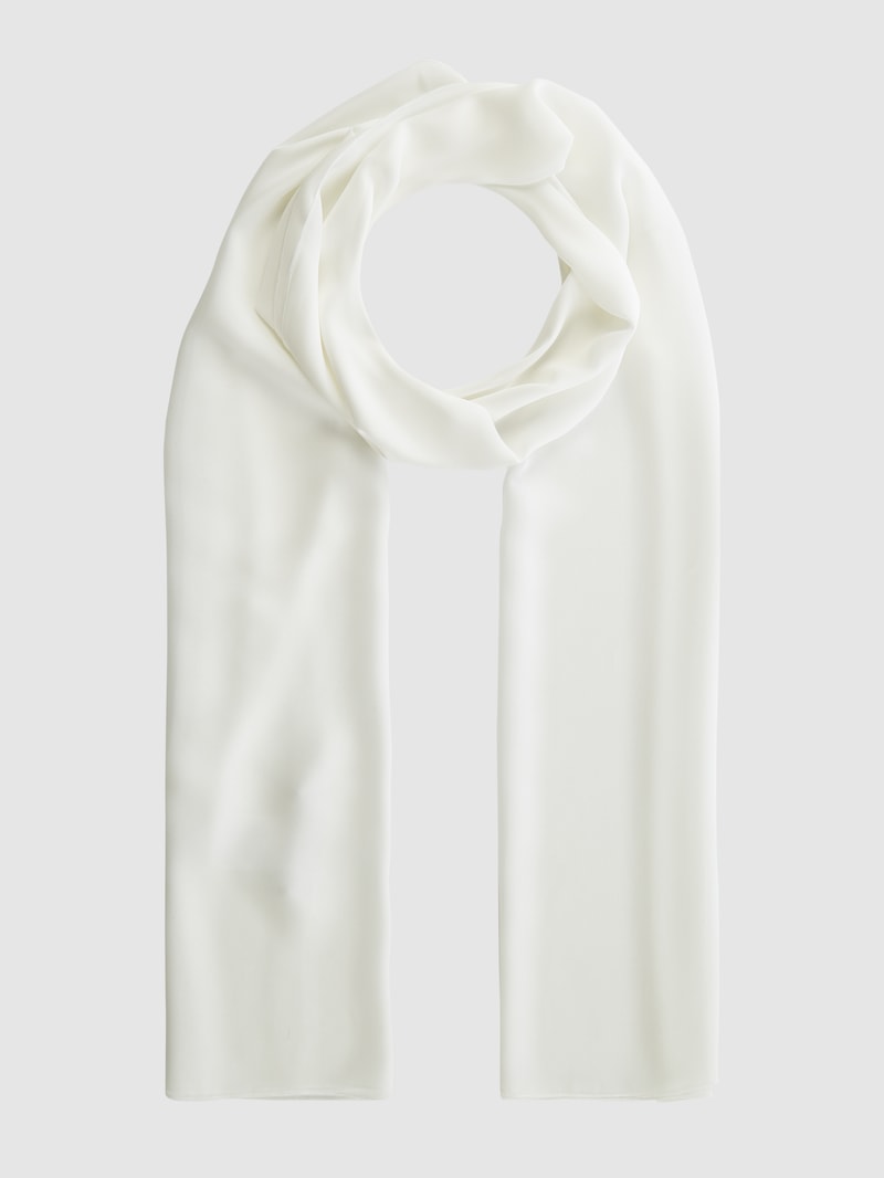 Stola aus Chiffon in ecru
