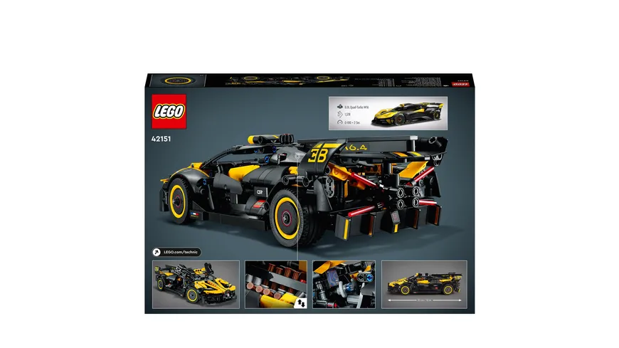 LEGO Technic 42151 Bugatti-Bolide, Auto-Modellbausatz und Spielzeug