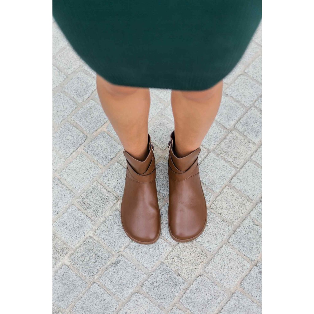 Shapen Divine Brown Barfußstiefeletten