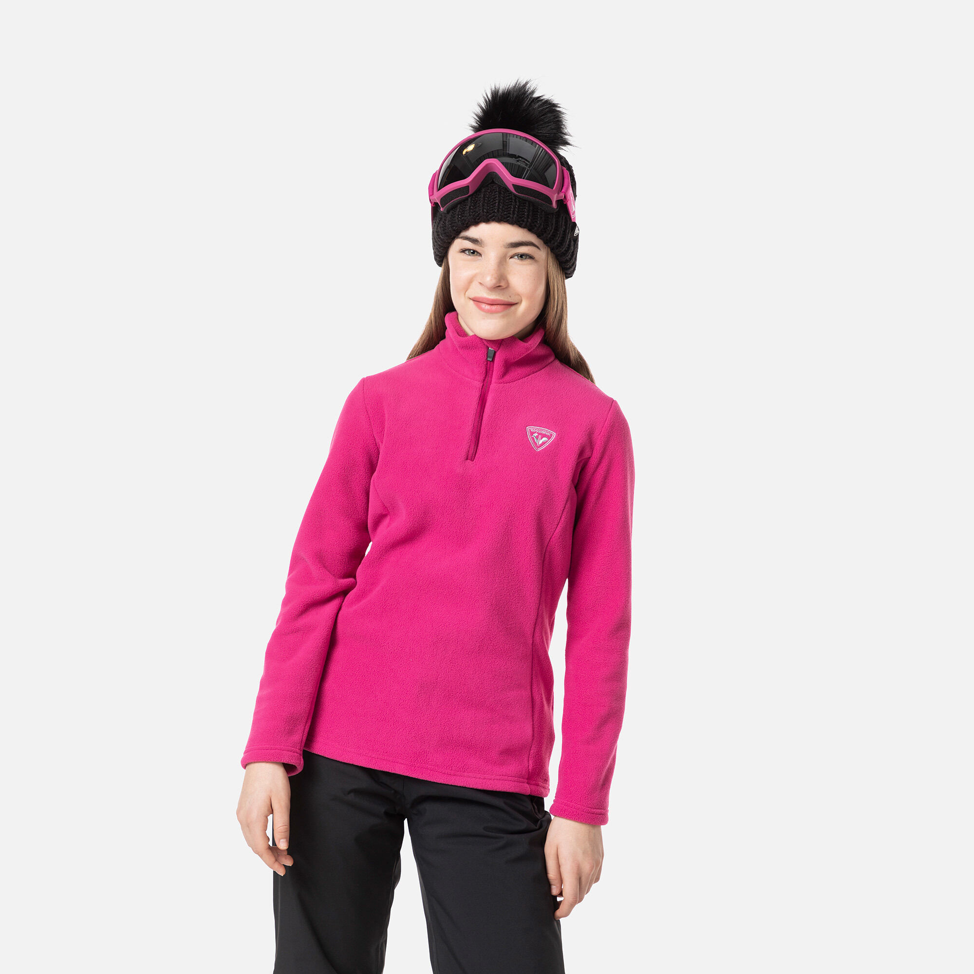 Haut en polaire demi-zip Fille