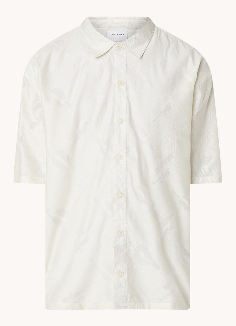Camicia oversize Daily Paper Salim con stampa del logo jacquard
