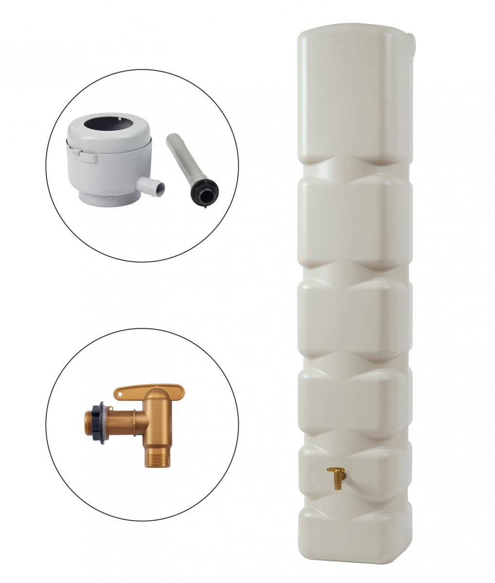 4rain Basic Wandtank Komplett-Set 300 L sandbeige