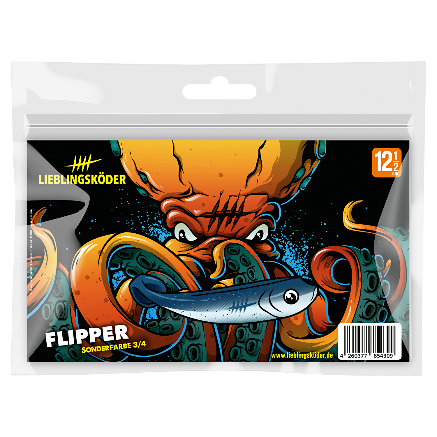 Lieblingsköder Gummifisch Zanderköder (12,5 cm, Flipper)