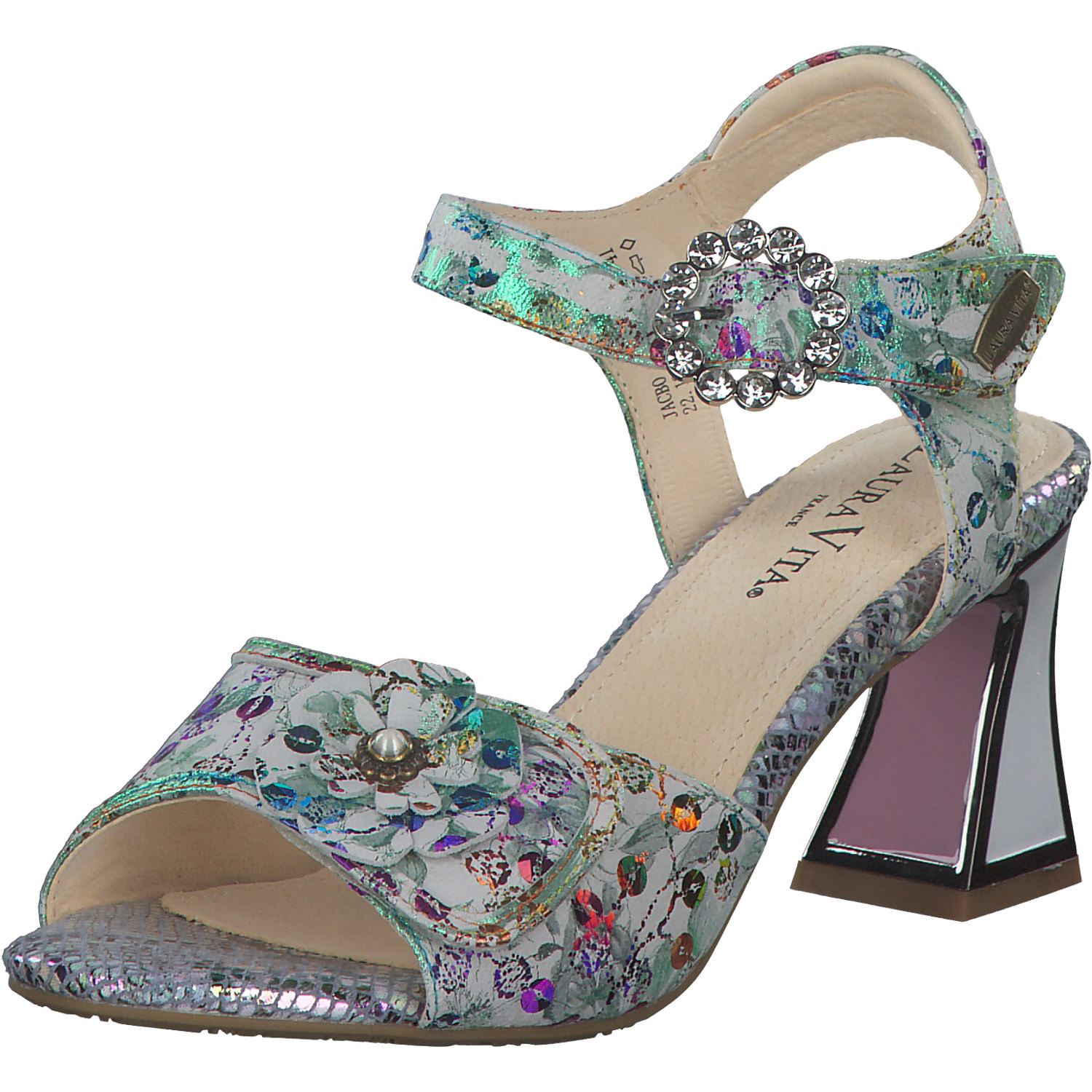 Laura Vita Jacob 11, Plateau-Sandaletten, Damen, blanc