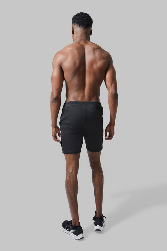 Man Active Performance Shorts mit geteiltem Saum