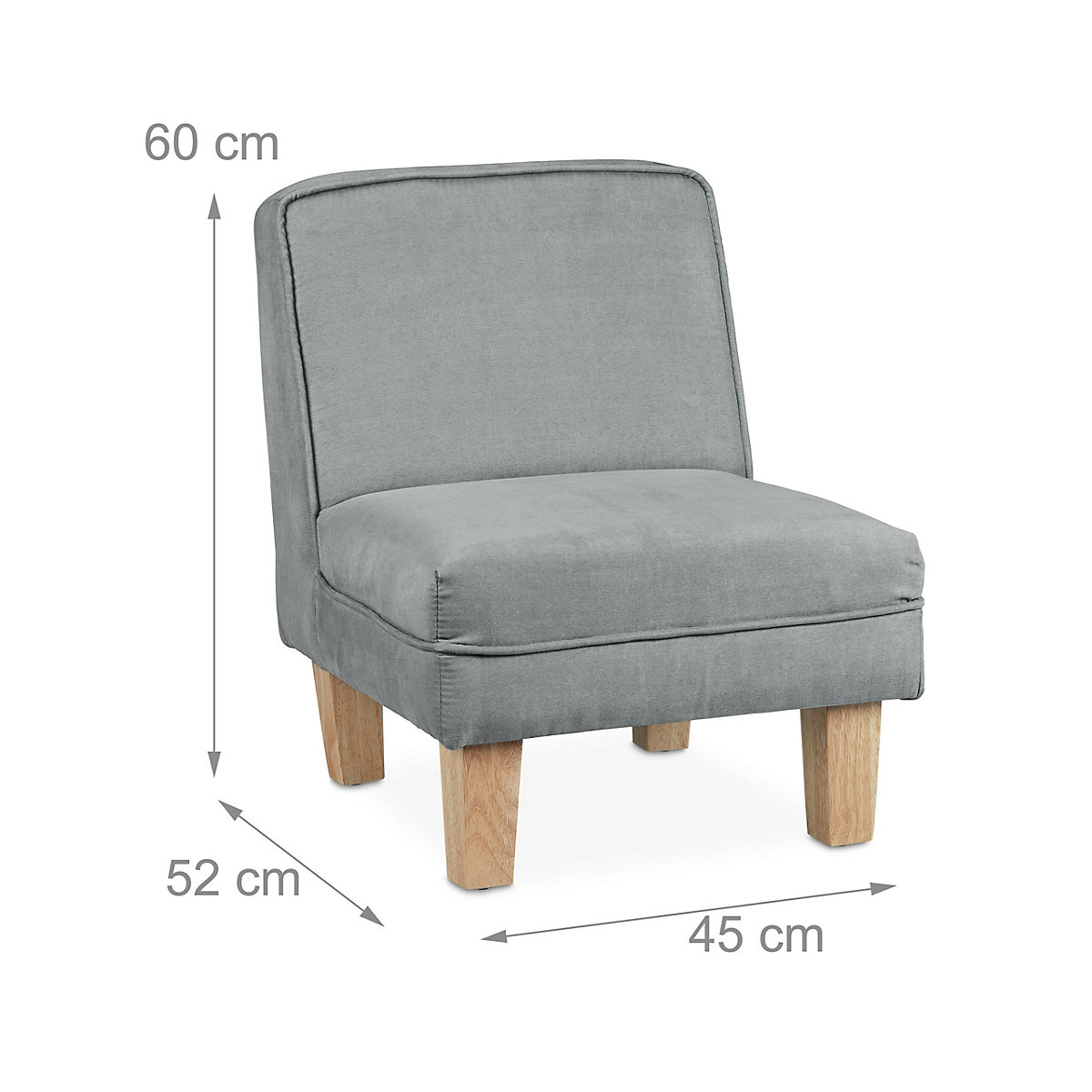 Kindersessel mit Holzfüßen
