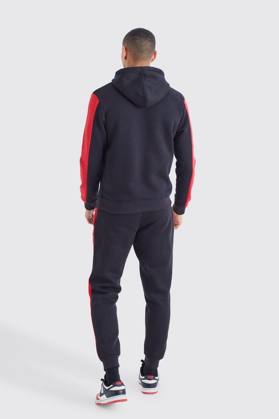 Slim-Fit Man Signature Colorblock Trainingsanzug