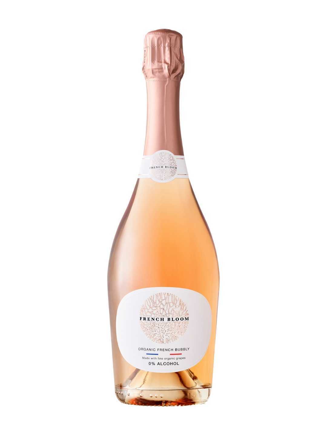 French Bloom : Le Rosé - Effervescent bio sans alcool 0% - Gueule de joie 0° |  75 cl