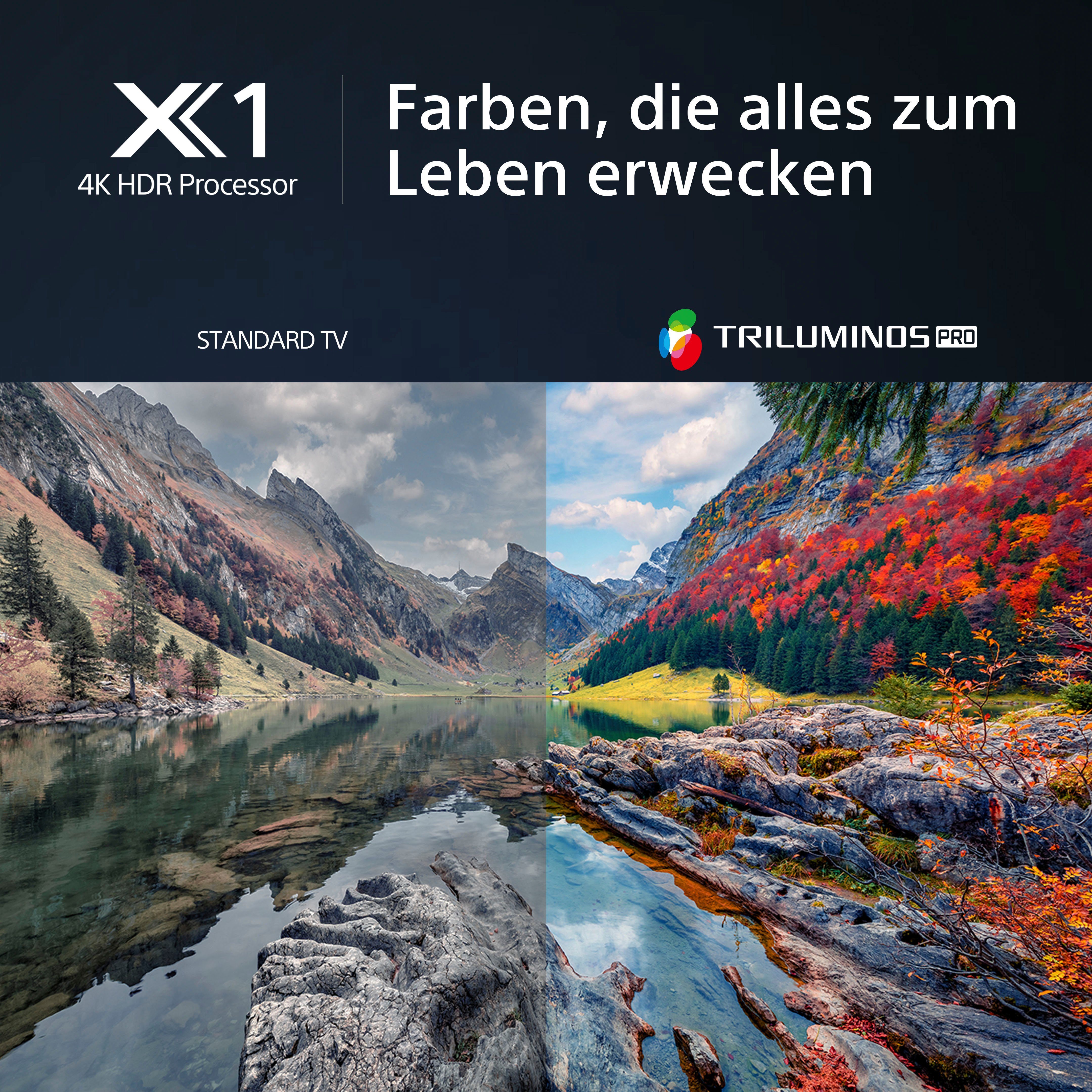 Sony KD-43X80L LED-Fernseher (108 cm/43 Zoll, 4K Ultra HD, Google TV, Smart-TV, HDR, X1-Prozessor, BRAVIA CORE, Triluminos Pro, Gaming-Menü, HDMI 2.1)