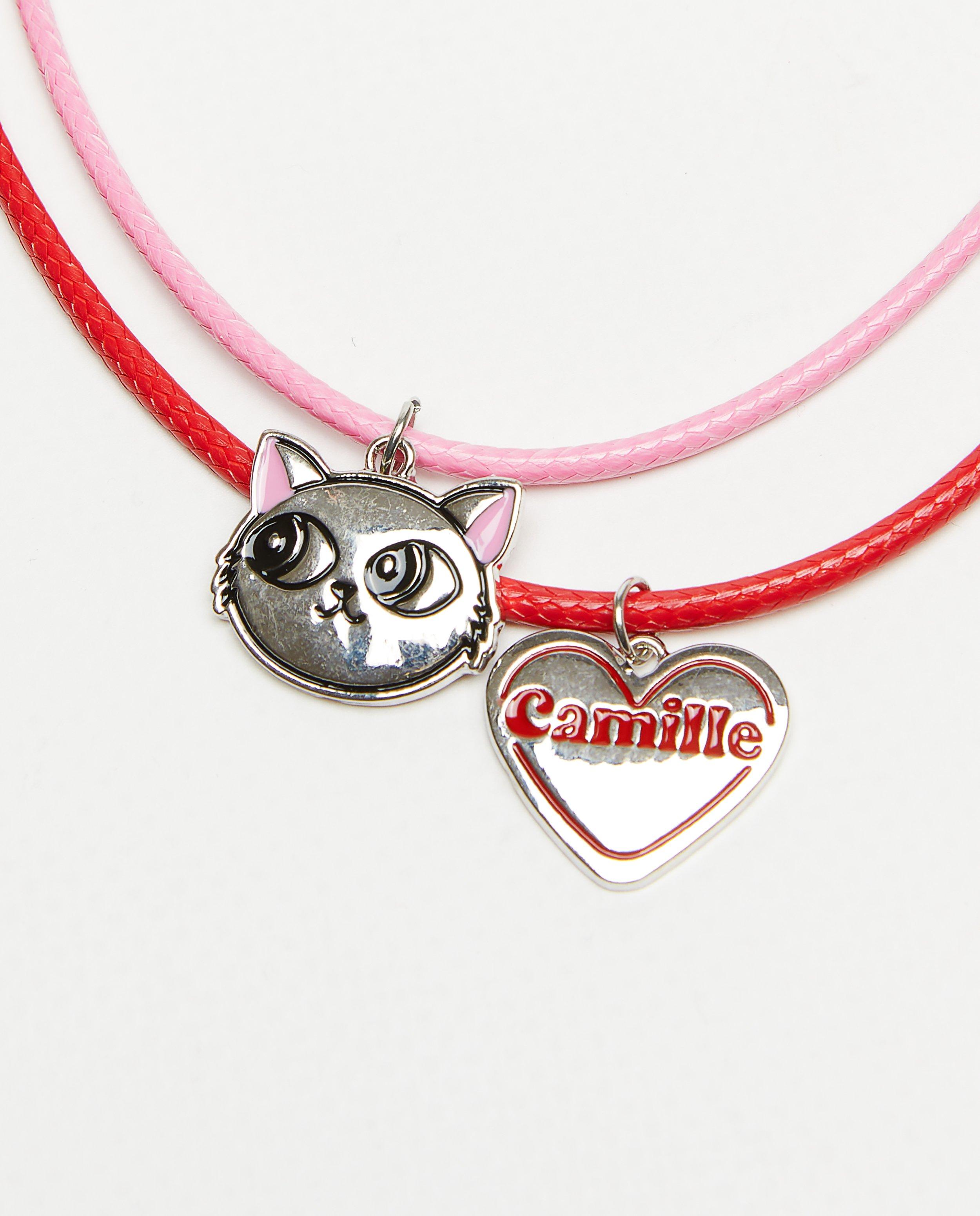 Set de 2 coliere CAMILLE gri deschis