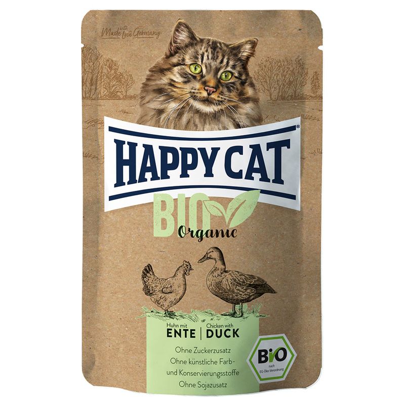 Sparpaket Happy Cat Bio Pouch 12 x 85 g zu TOP-Preisen | bitiba %