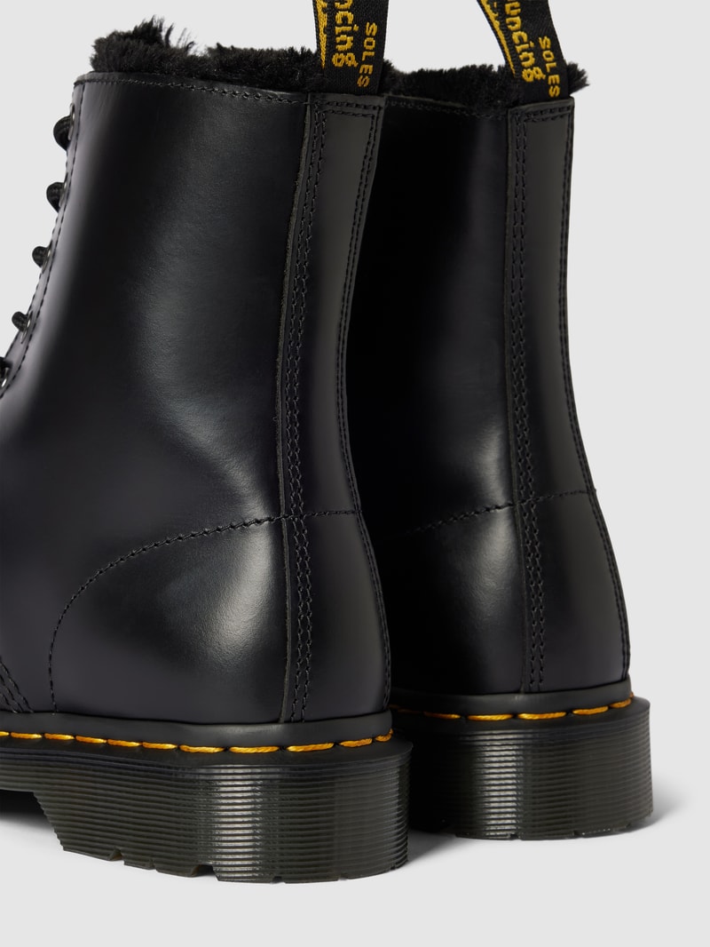 Boots aus Leder Modell 'Serena' in schwarz