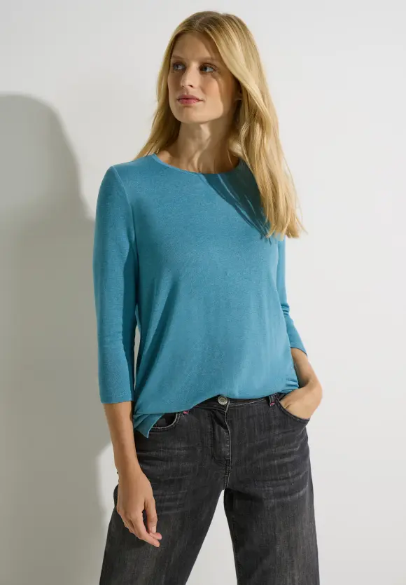 CECIL Langes Shirt in Unifarbe