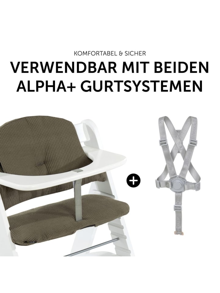 Hauck Sitzkissen / Hochstuhlauflage für Alpha Hochstuhl - in gruen,grau günstig kaufen onesize