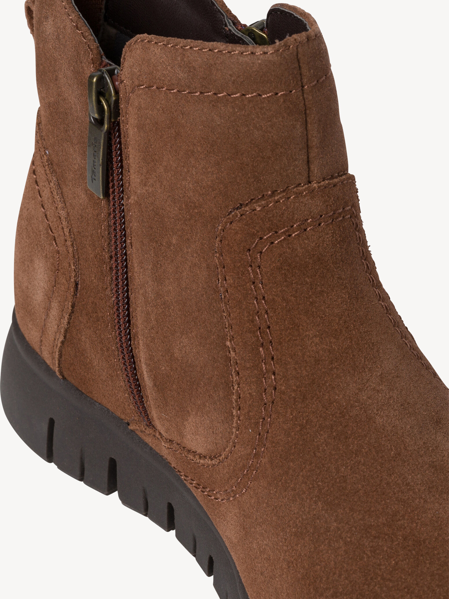 Bottine en cuir - marron