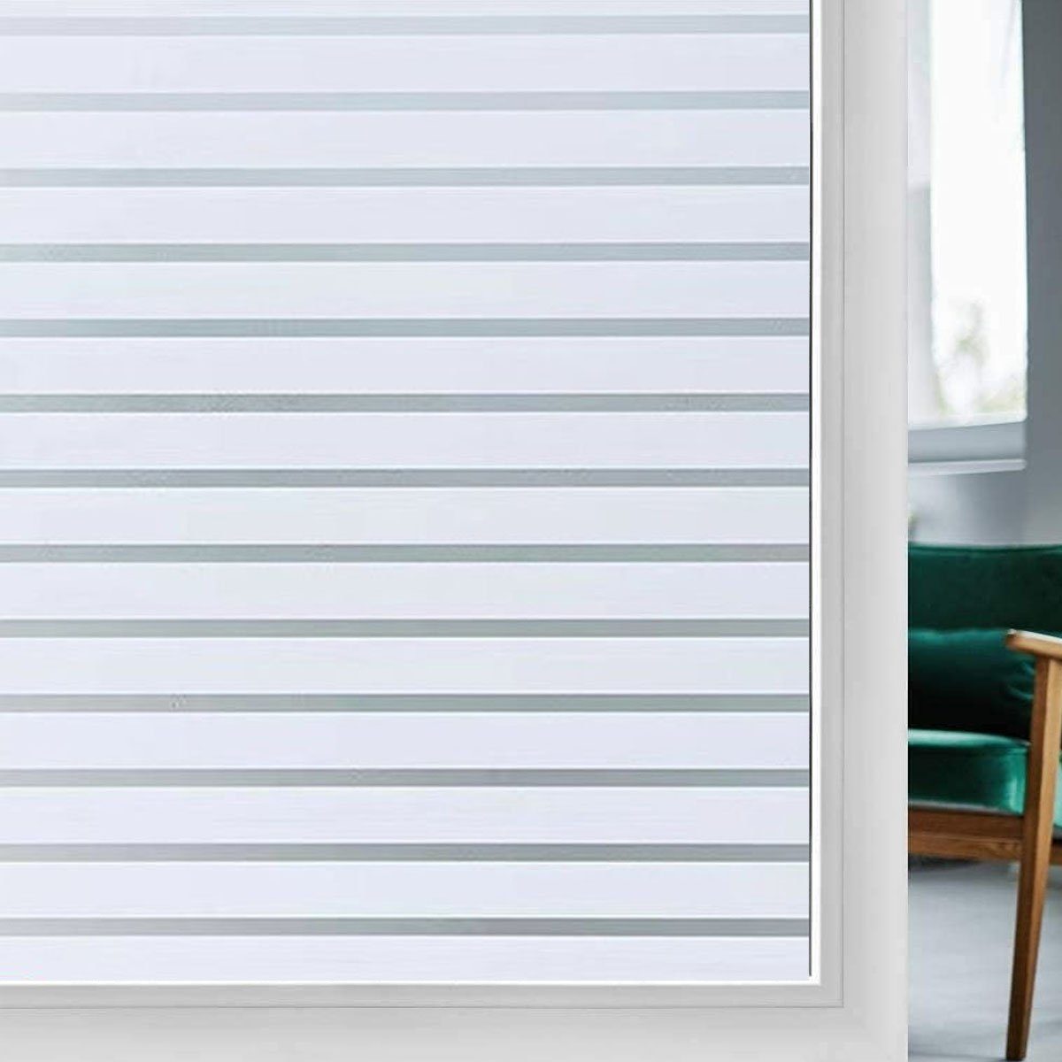 Fensterfolie 3D Fensterfolie Selbsthaftend Blickdicht Sichtschutzfolie Fenster, Einemgeld