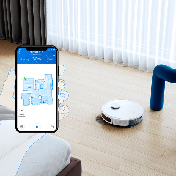 Saug- und Wischroboter DEEBOT N10 Plus mit Absaugstation