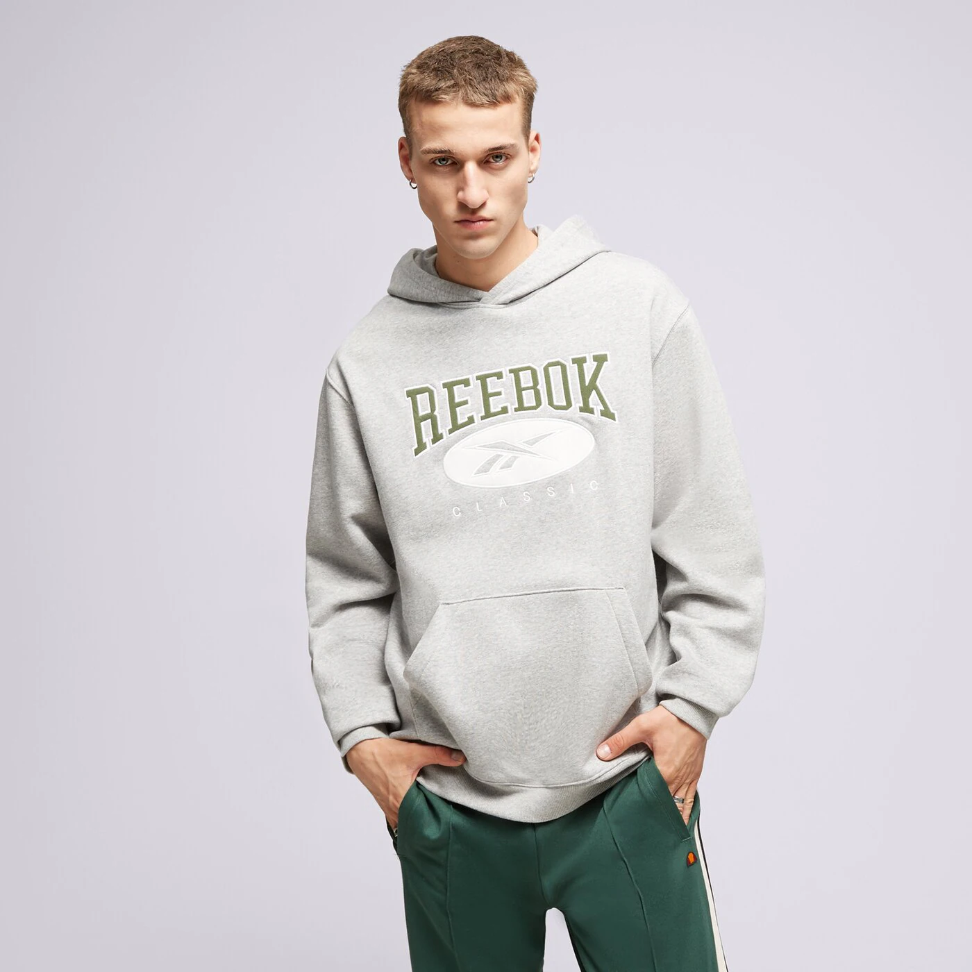 REEBOK HOODIE CL AE HOODIE Grau
