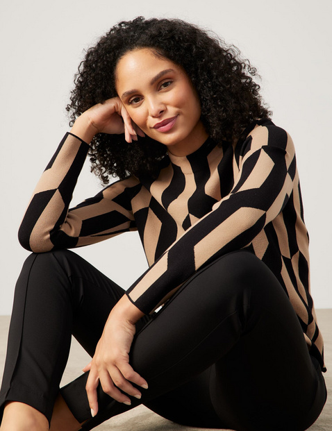 Softer Pullover in Jacquard-Strick