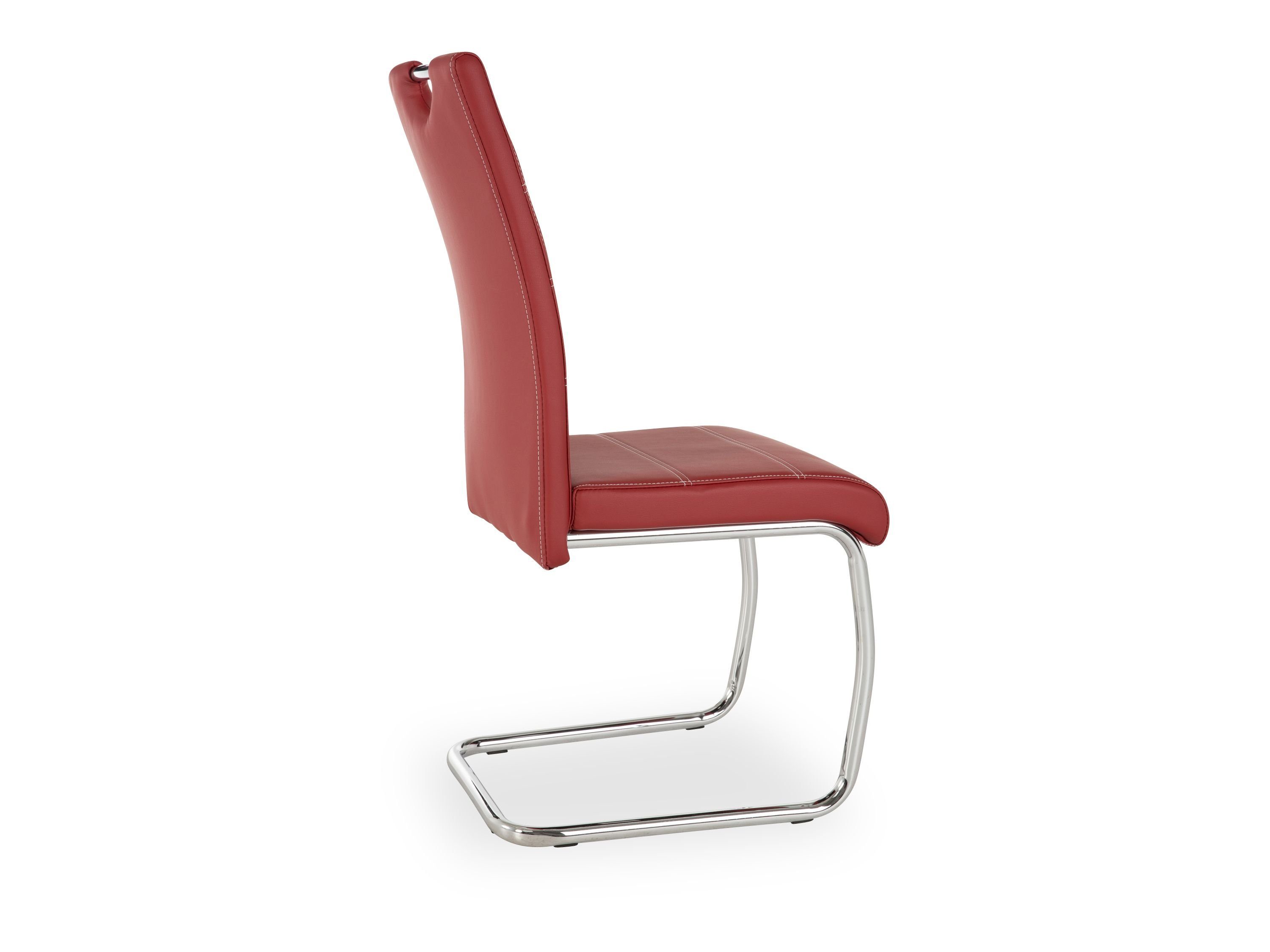 HARPER Freischwinger Freischwinger, Freischwinger HARPER HANDA (BHT 43x98x59 cm) BHT 43x98x59 cm rot