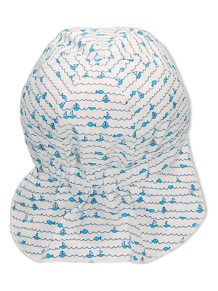 Sterntaler Schirmmütze mit Nackenschutz in Weiß günstig kaufen