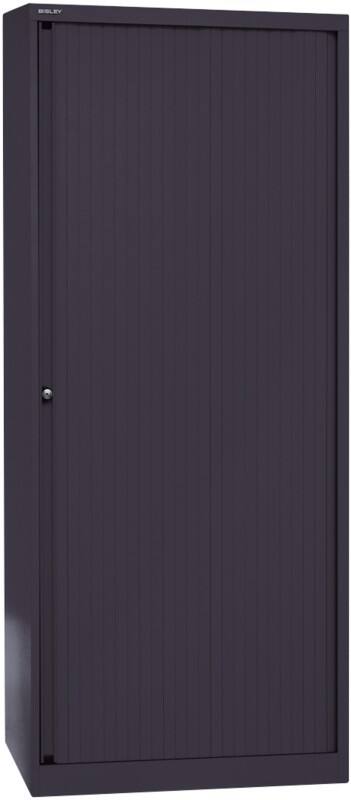 Bisley Rollladenschrank EuroTambour Schwarz 800 x 430 x 1.980 mm