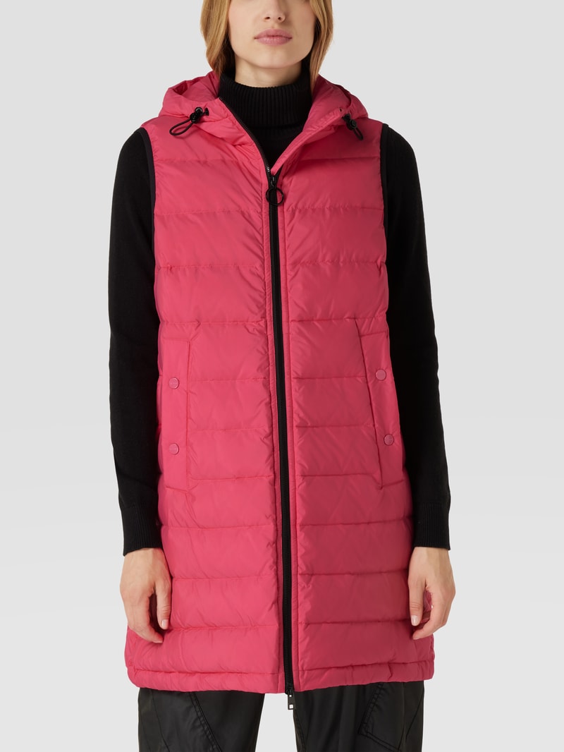 Weste mit Label-Details in pink