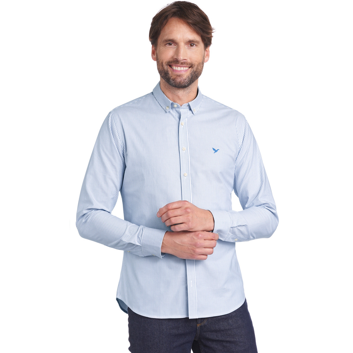 Herren Hemd mit Button-down-Kragen