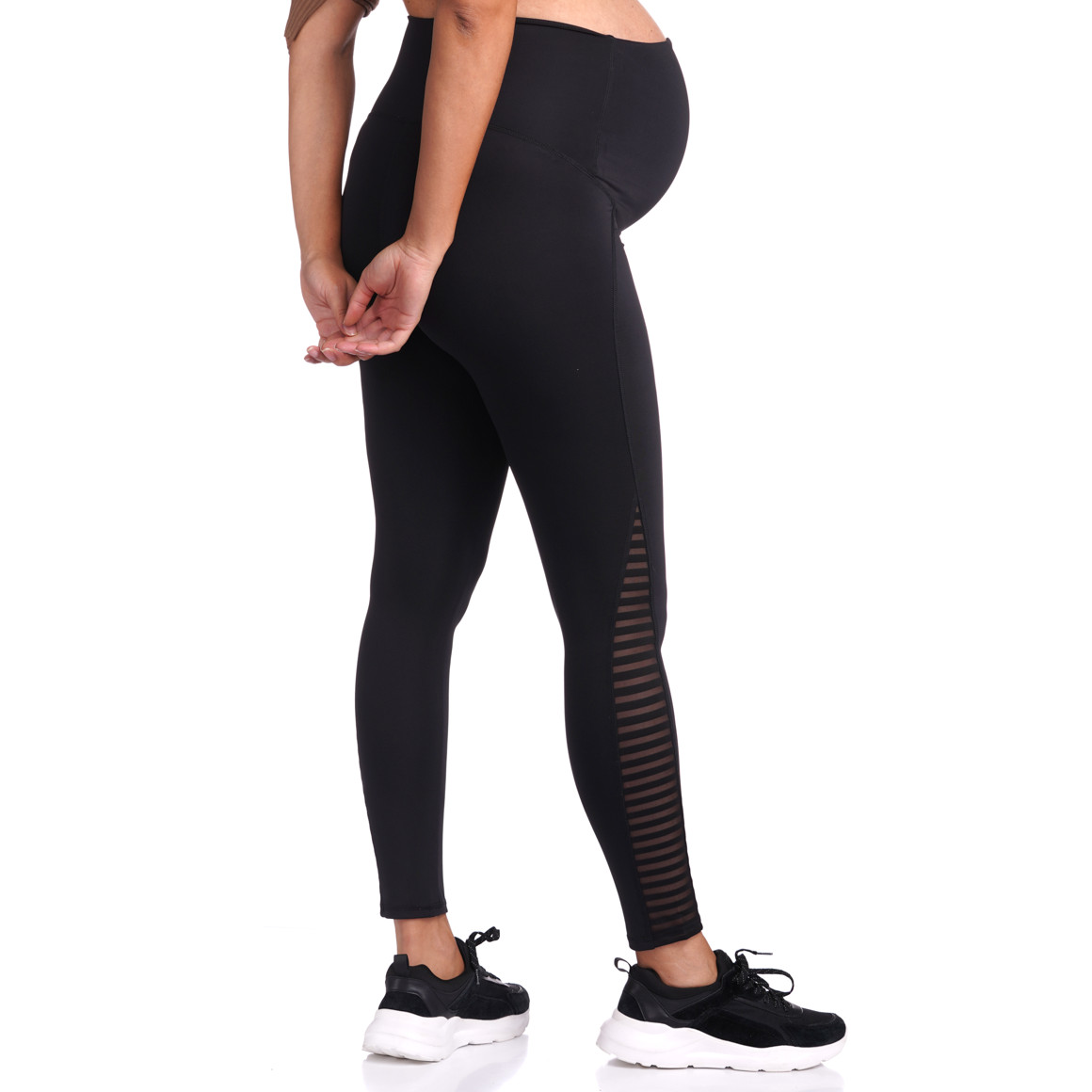 Damen Umstands-Sportleggings im Basic-Look