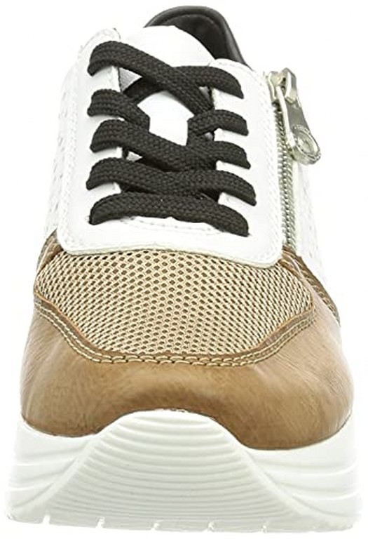 RIEKER Freizeit Schnürer taupe FSK Damen Halbschuhe