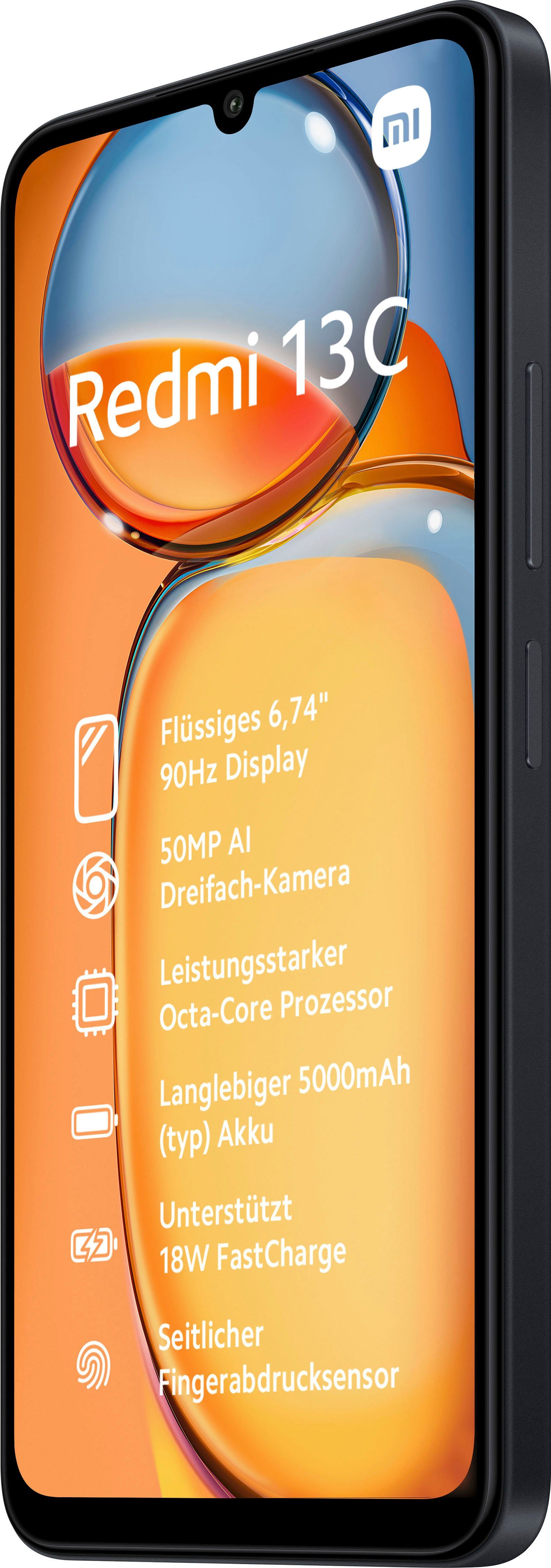 Xiaomi Redmi 13C 8GB+256GB Smartphone (17,1 cm/6,74 Zoll, 256 GB Speicherplatz, 50 MP Kamera)