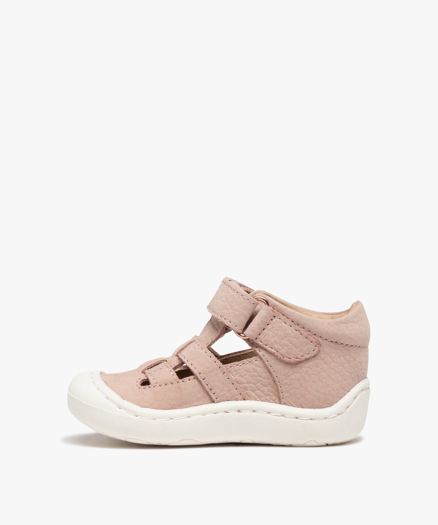 Sandales premiers pas bébé fille en cuir – NA! rose | GEMO