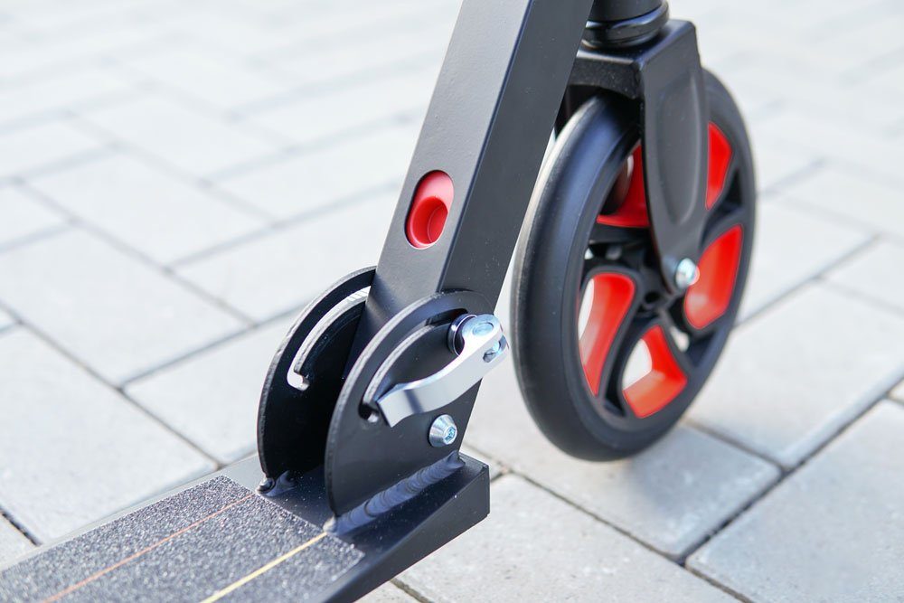 Scoot One Cityroller Höhenverstellbarer Tretroller S2, Kickroller 205mm – Aluminium Roller, klappbar