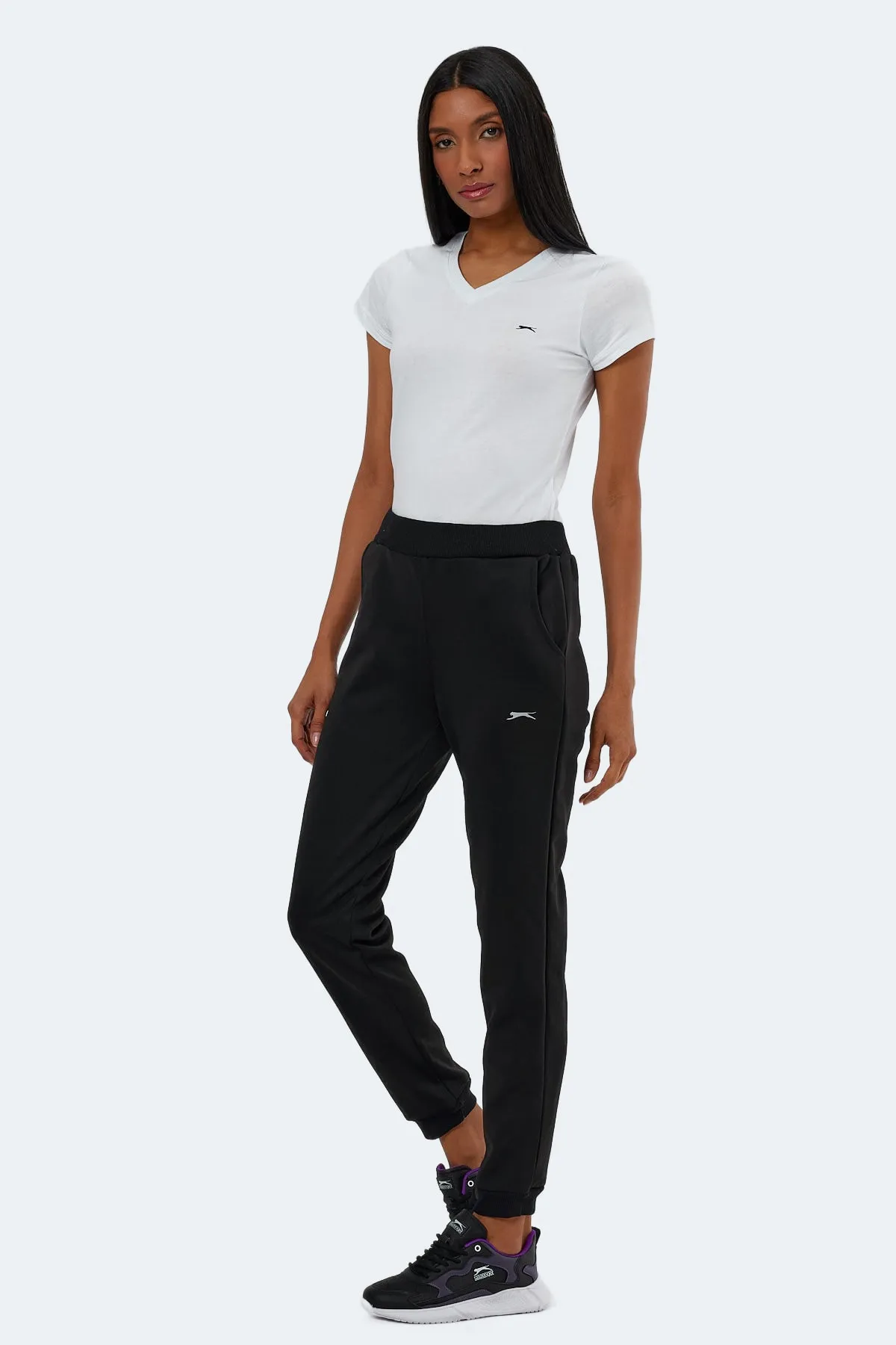 Slazenger  Sergıus Damen Jogginghose Schwarz