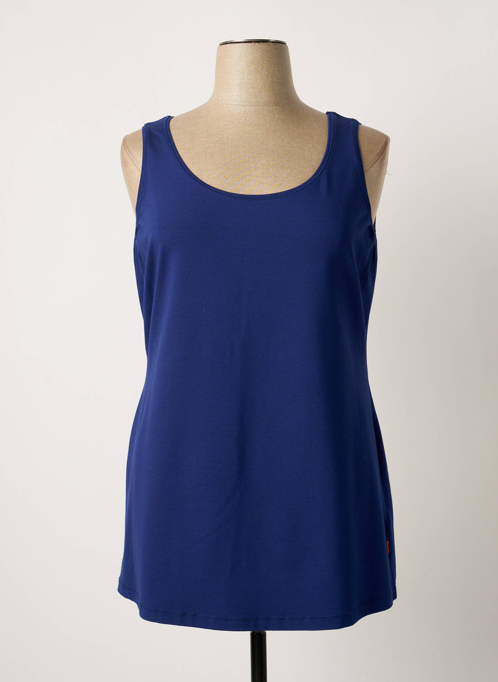 Vetono Tuniquesansmanche Femme couleur bleu