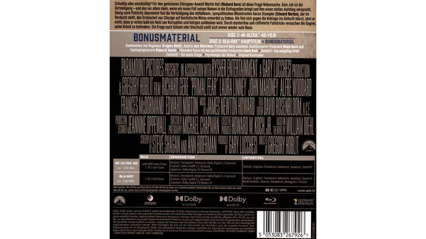 Zwielicht  (4K Ultra HD) (+ Blu-ray)