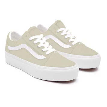 Suede Marshmallow Old Skool Platform Personalizzate