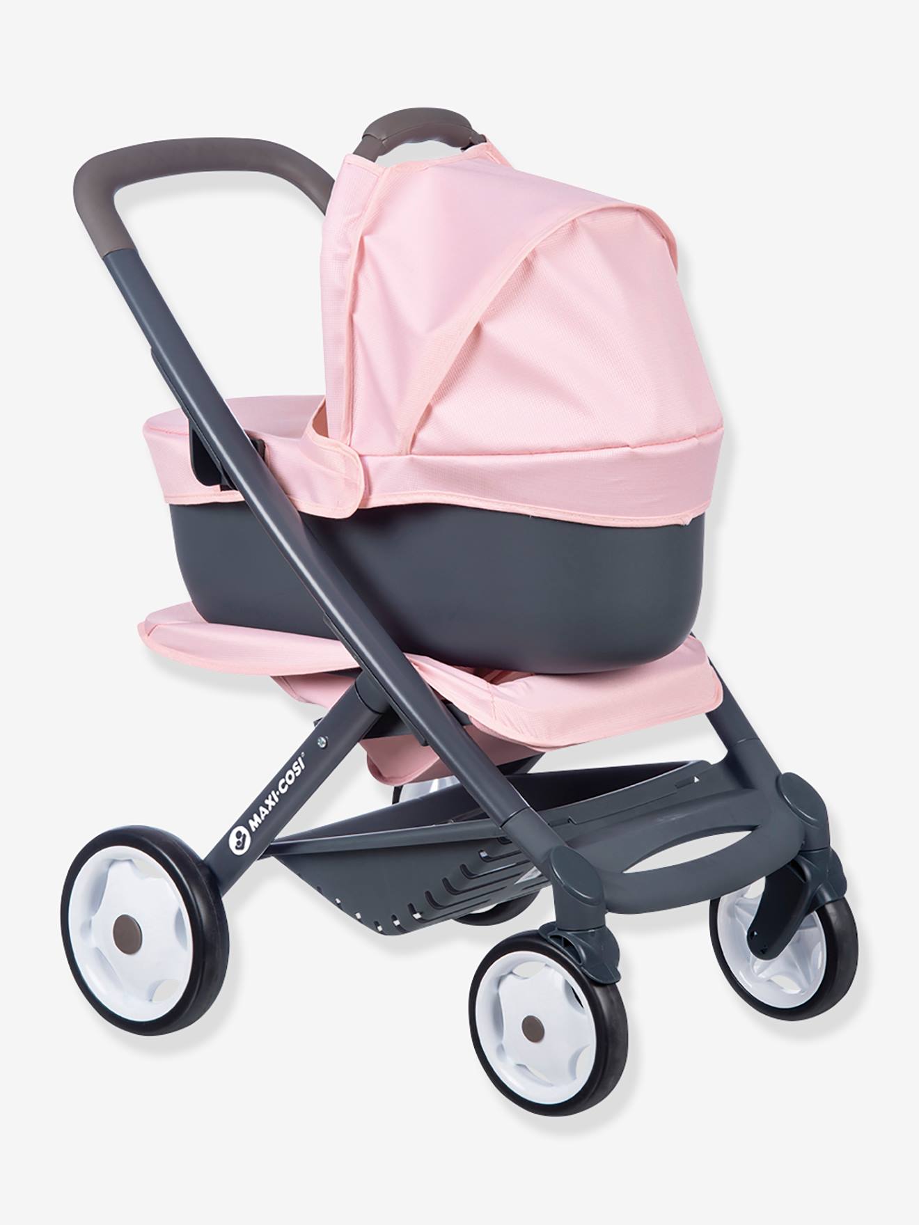 Smoby Puppenkinderwagen, 3-in-1-Kombi-Kinderwagen Maxi Cosi SMOBY - rosa