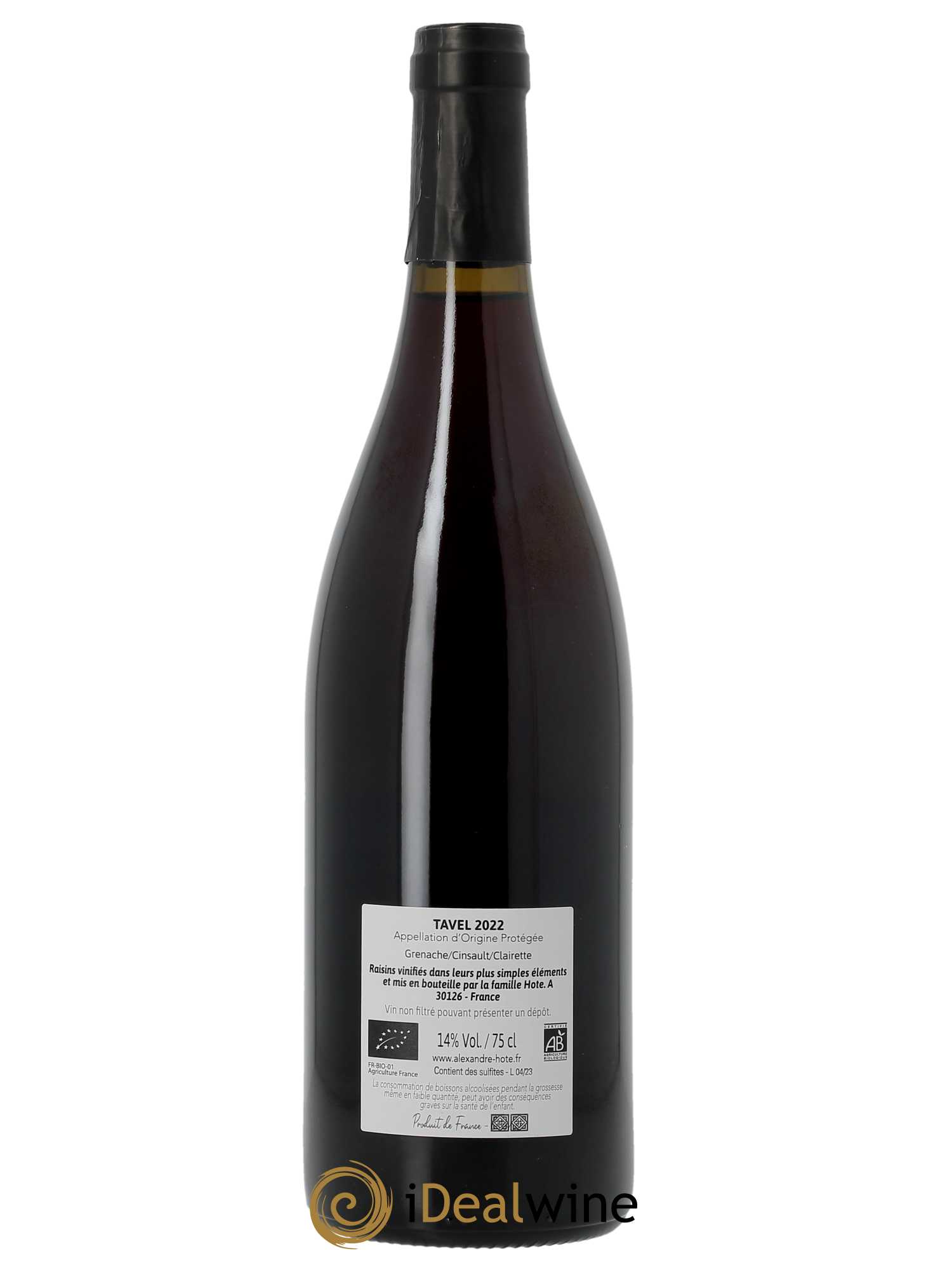 Tavel Alexandre Hote (Domaine)  2022 - Lot de 1 Bouteille