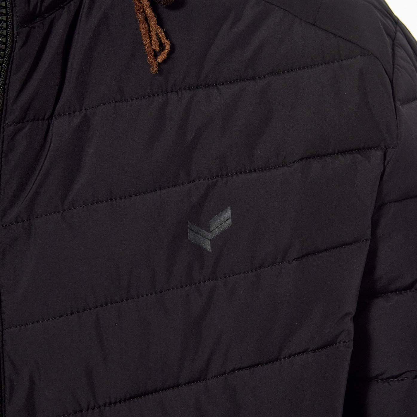 SANO   Doudoune fine noire Homme en 100% polyester recyclé