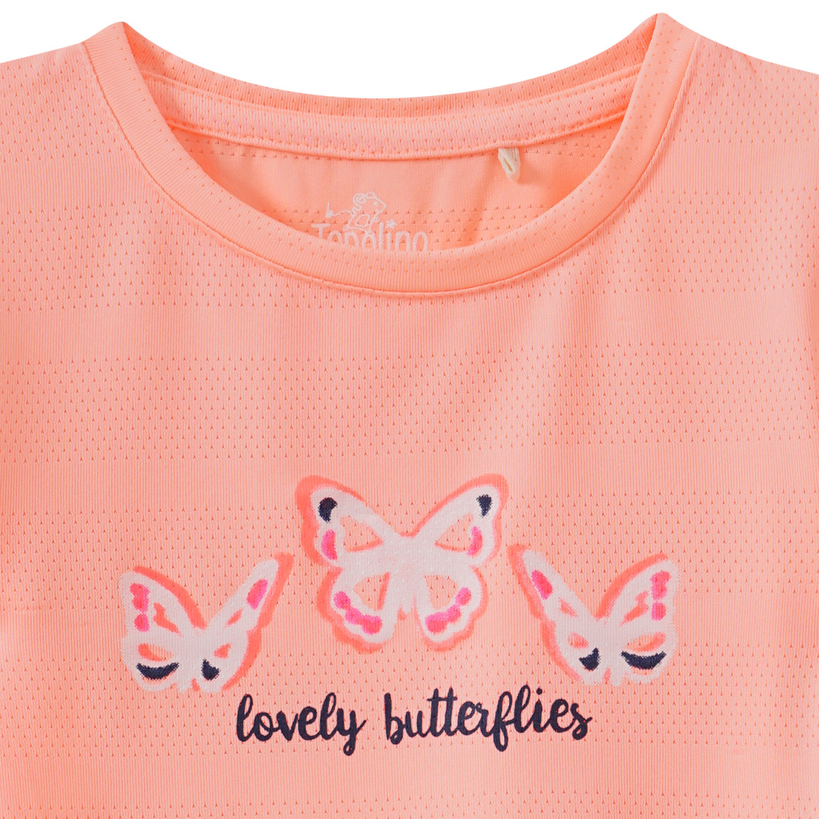 Mädchen Sport-T-Shirt mit Schmetterling-Print