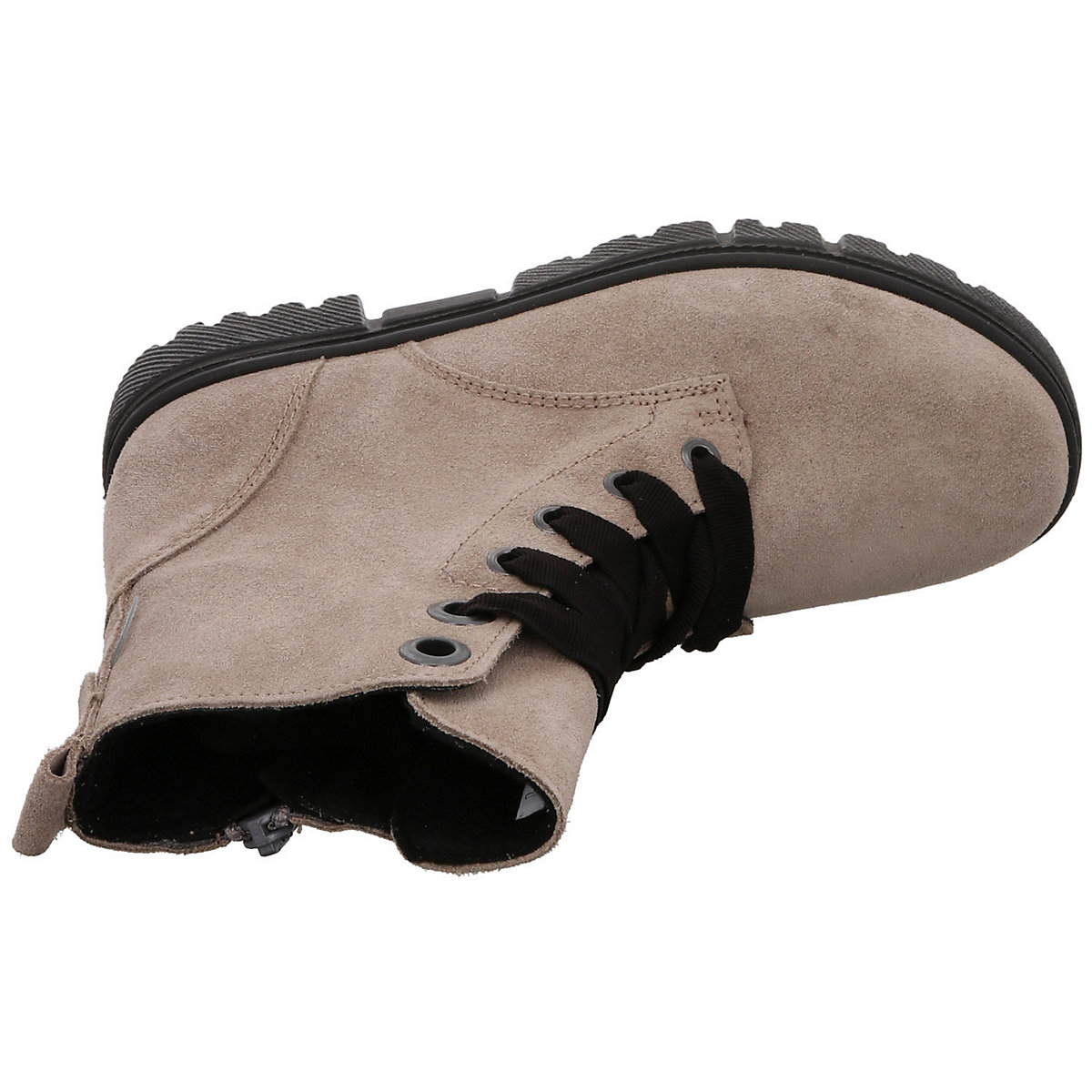 Mädchen Stiefel Schuhe Suri Schnürboots Kinderschuhe Veloursleder uni Halbschuhe
