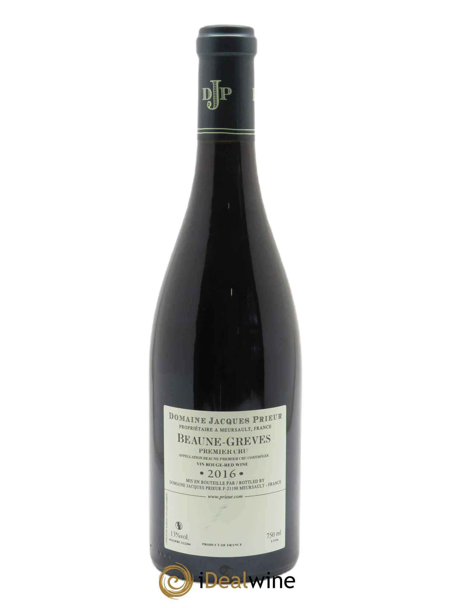 Beaune 1er Cru Grèves Jacques Prieur (Domaine)  2016 - Lot de 1 Bouteille