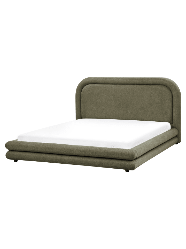 Beliani Doppelbett LAVARDENS in Grün/Schwarz - (W) 181 x (H) 107 x (L) 222 cm günstig kaufen onesize