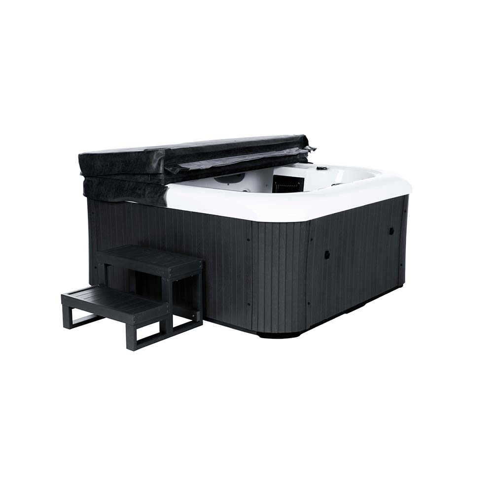 Home Deluxe Outdoor Whirlpool SEA STAR - mit Treppe und Thermoabdeckung