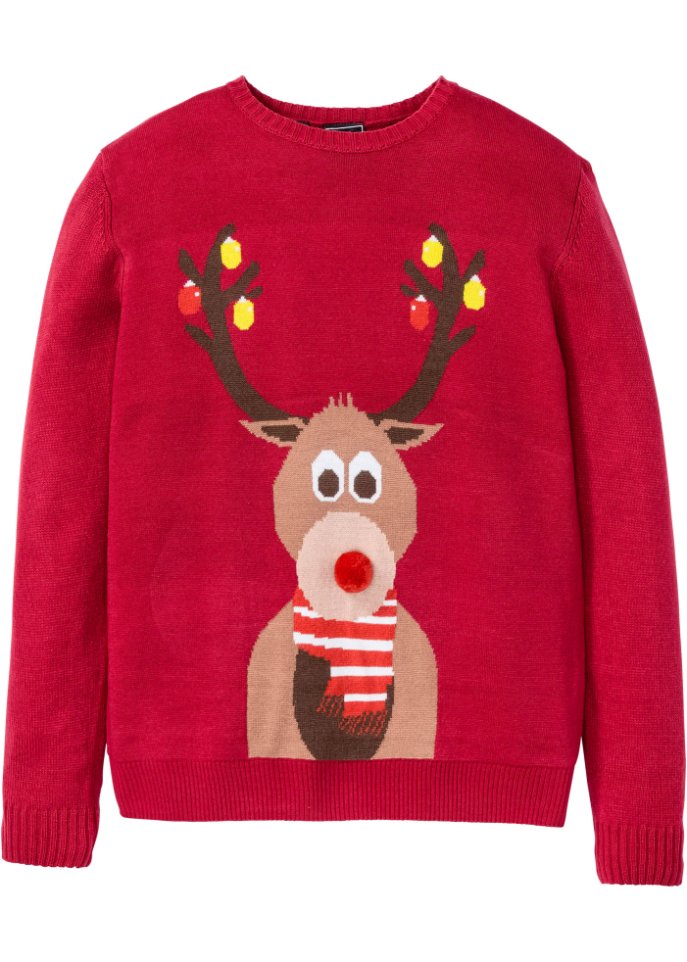 Herren-Pullover mit Weihnachtsmotiv