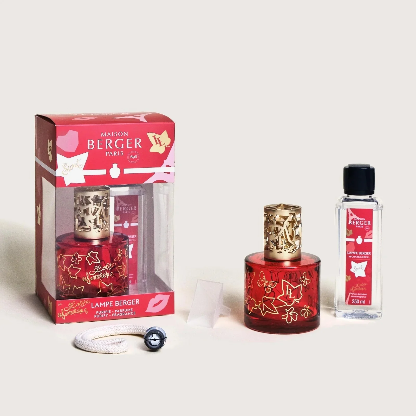 Lampe Cofanetto Pure Lolita Lempicka Sweet Rouge - Lámpadoboz, Katalitikus Lámpa, Katalitikus Lámpa Parfüm